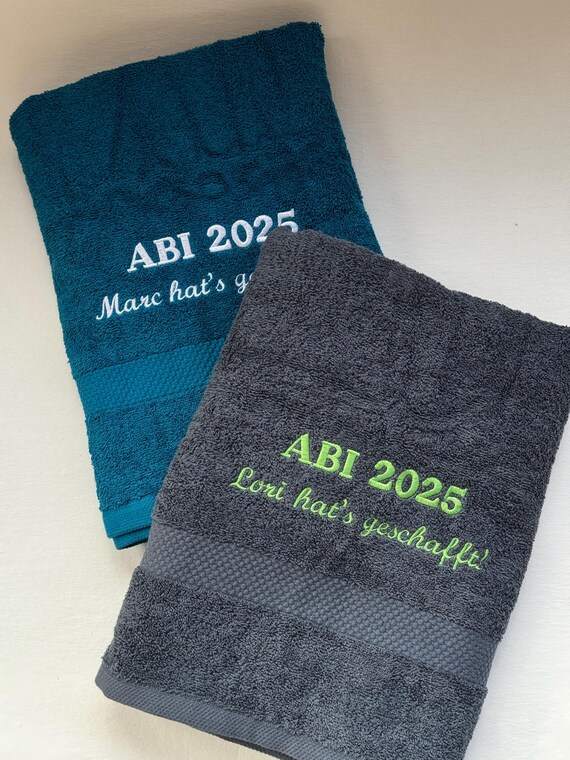 Handtuch Mit Namen Besticken Lassen 50x100cm - Personalisiertes Geschenk