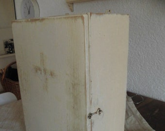 Uraltes SCHRÄNKCHEN / Medizinschrank / Hängeschrank, alter Lacke