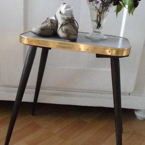 50s / 60s FLOWER TABLE / Side Table / Stool