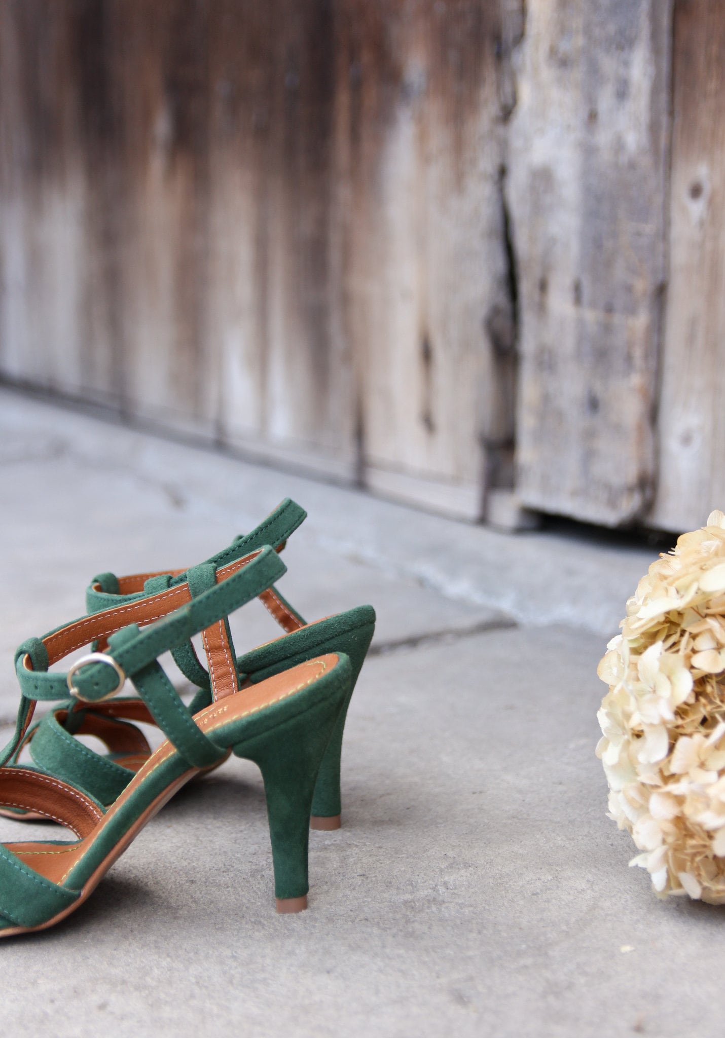 Natural Bottle Green Suede Leather High Heels Sandals Gift Etsy