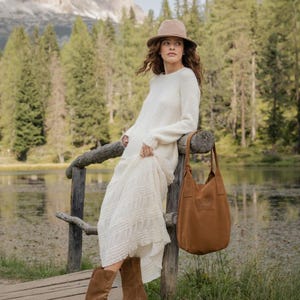 Cowboystiefel für Damen – Leder Westernstiefel im Boho Stil, klassisch braun Bild 8