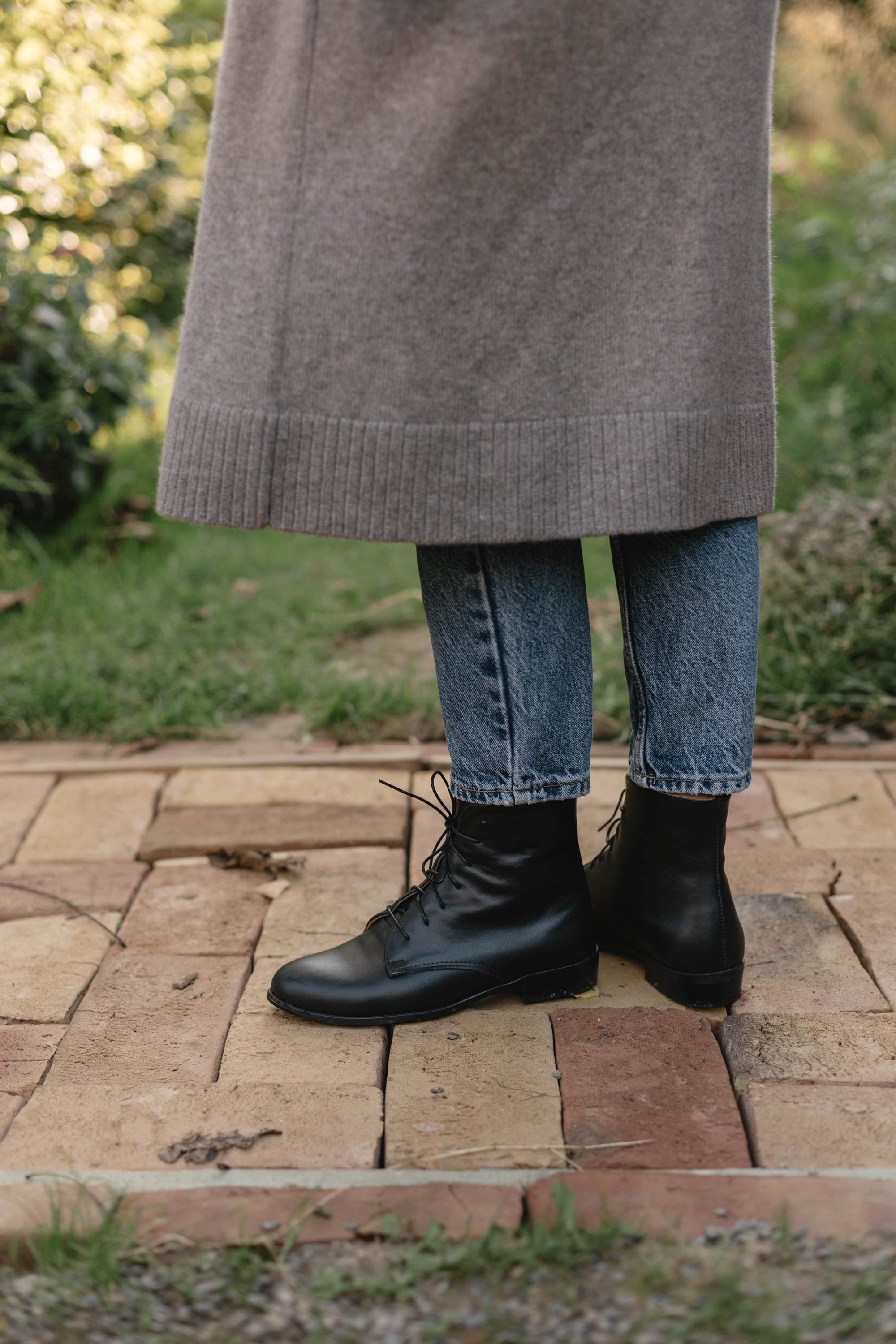 Ameri VINTAGE UNDRESSED LACE UP BOOTEE