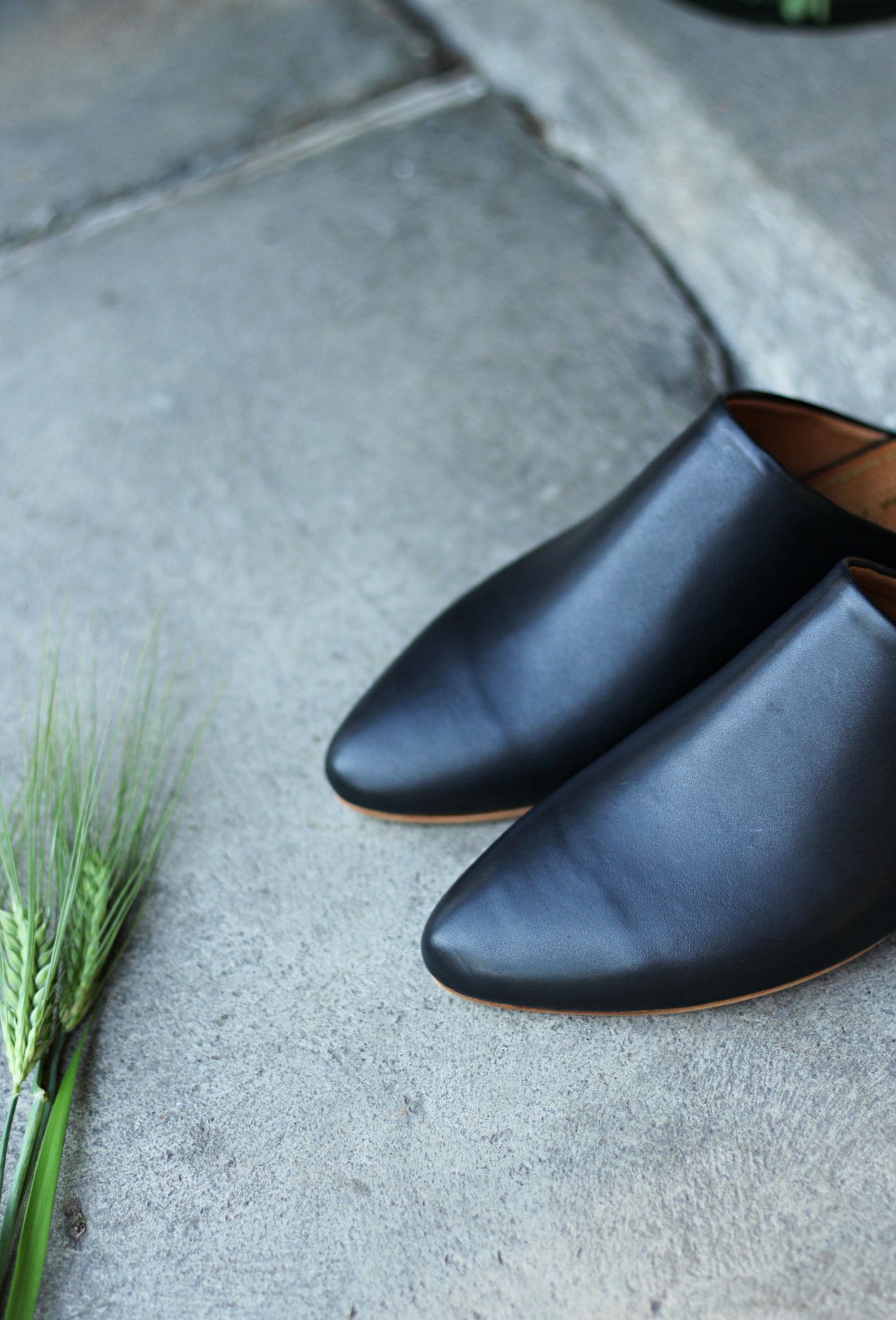 Classic Natural Full Grain Black Leather Mules Gift for Her - Etsy
