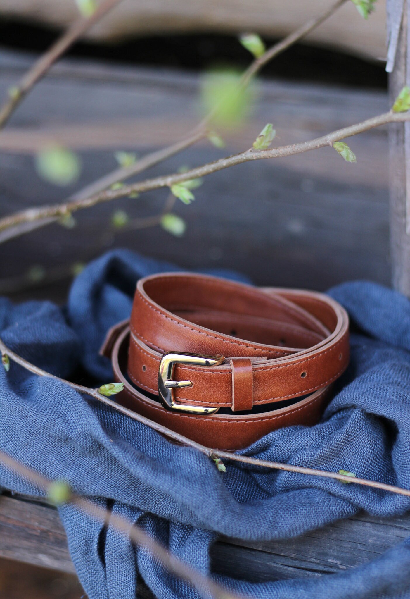 Cognac belt womens online