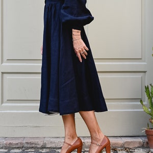 Escarpins Mary-Jane, chaussures en cuir véritable marron cognac, chaussures à talons hauts rétro, chaussures de mariée rétro, amoureux de la nature image 4