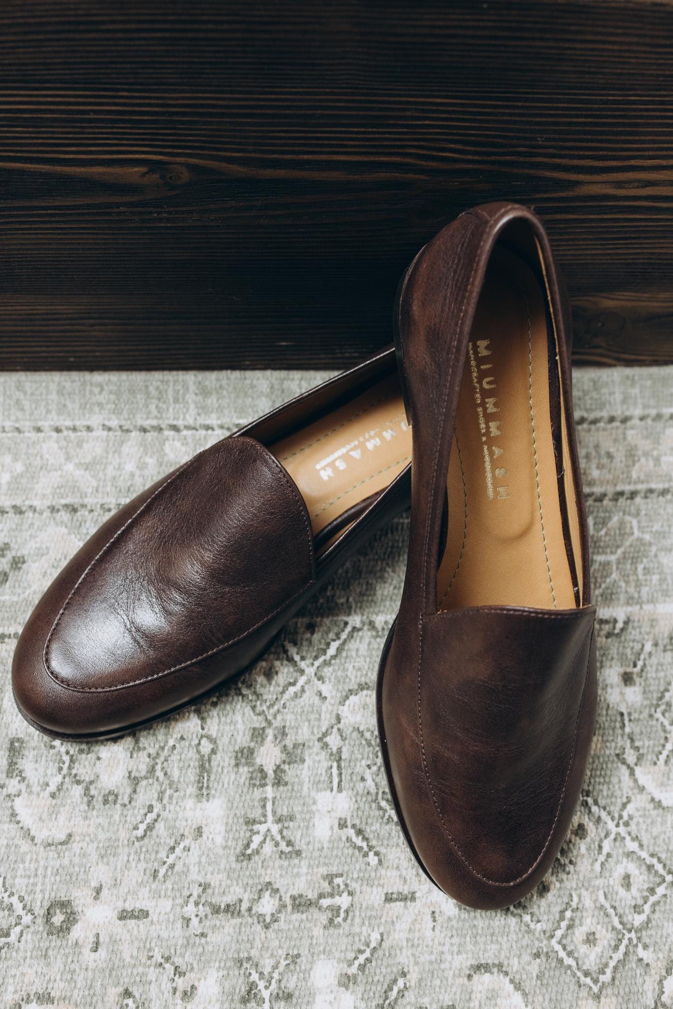 Classic Women’s Dark Brown High Quality Leather Loafers Sz 40 Cara Dark Brown Leather Loafer – TOMS.com main image 3