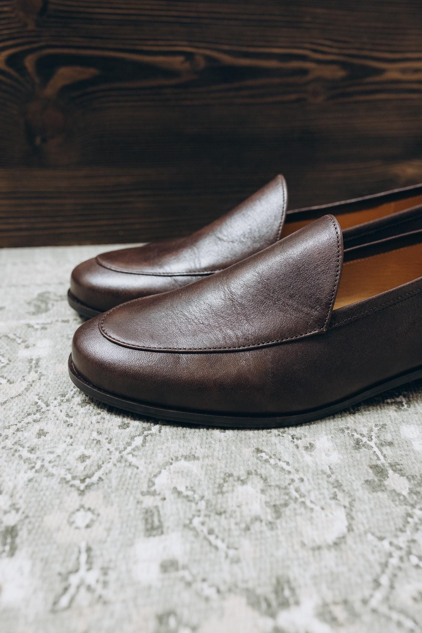 womens brown dress loafers Miluxas Women's Wide Loafers Shoes Cute Dressy Shoes Ladies Comfort Slip Ons Work Shoes Brown 6(37)