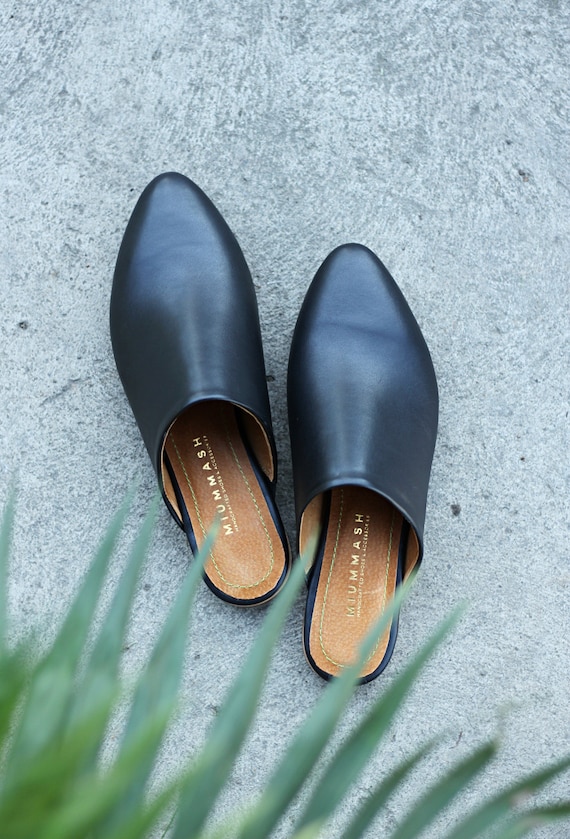Mules de cuero sales