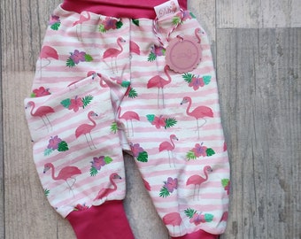 Bloomers flamingos pink and white striped