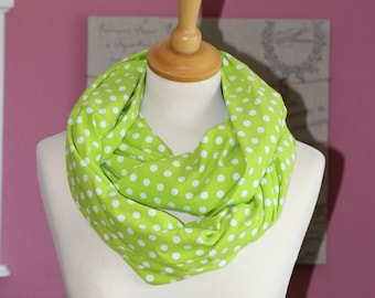 Loop Green white dotted