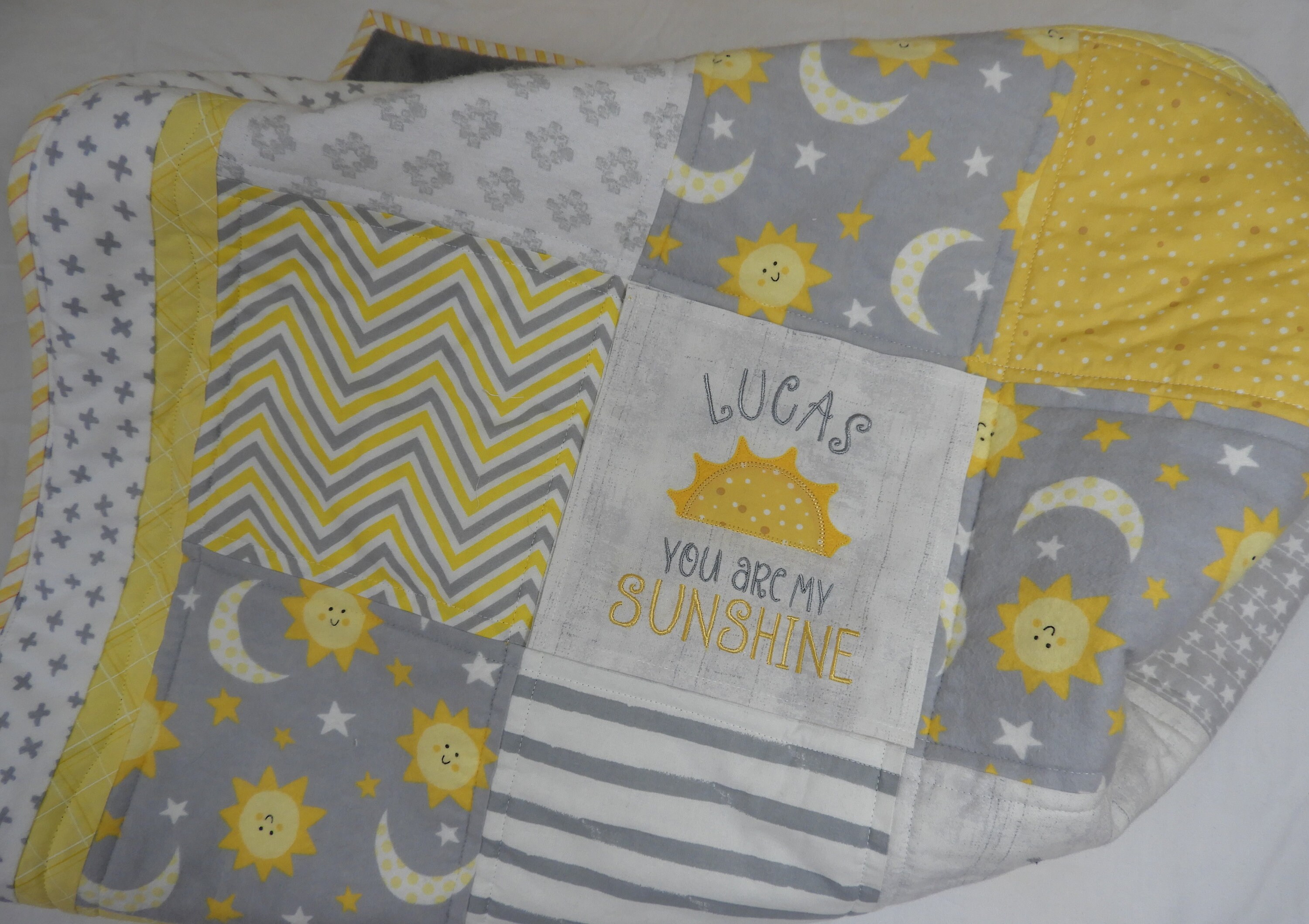You Are My Sunshine quilt/Handmade Baby quilt/Sunshine baby Etsy