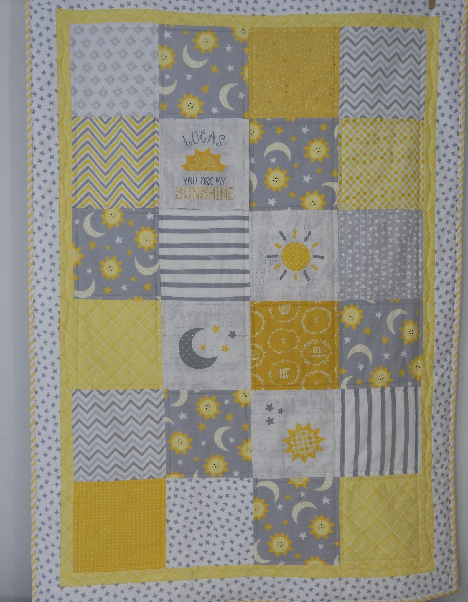 You Are My Sunshine Quilt/handmade Baby Quilt/sunshine Baby Etsy
