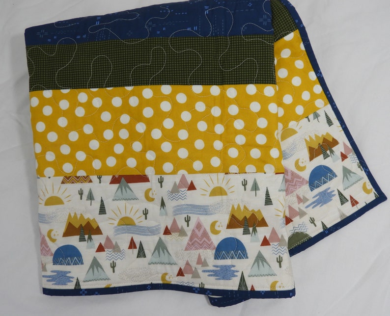 Adventure Baby Quilt/southwest Quilt/cactus Baby Etsy