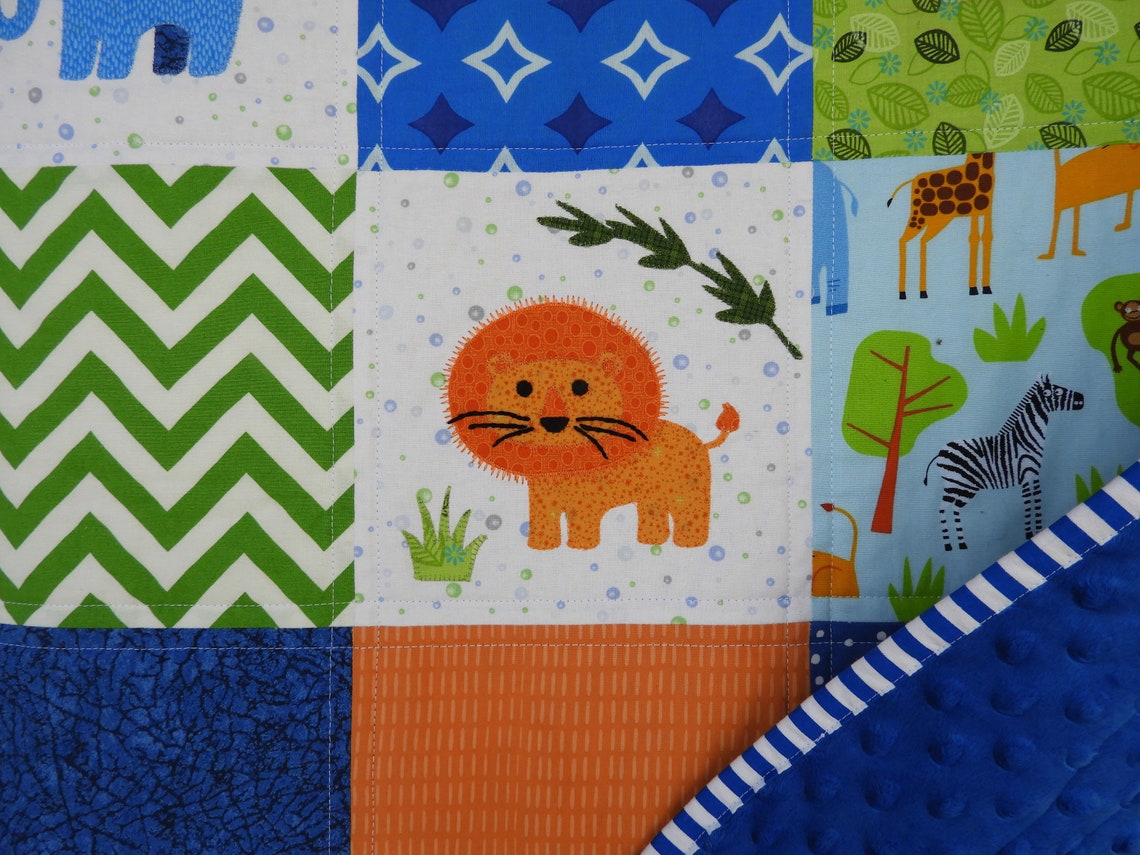 Jungle Baby Quilt/handmade Baby Quilt/jungle Baby Etsy Singapore