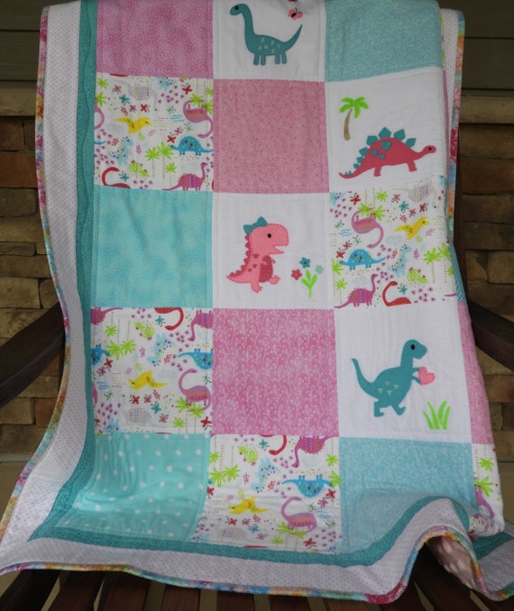 girly dinosaur bedding
