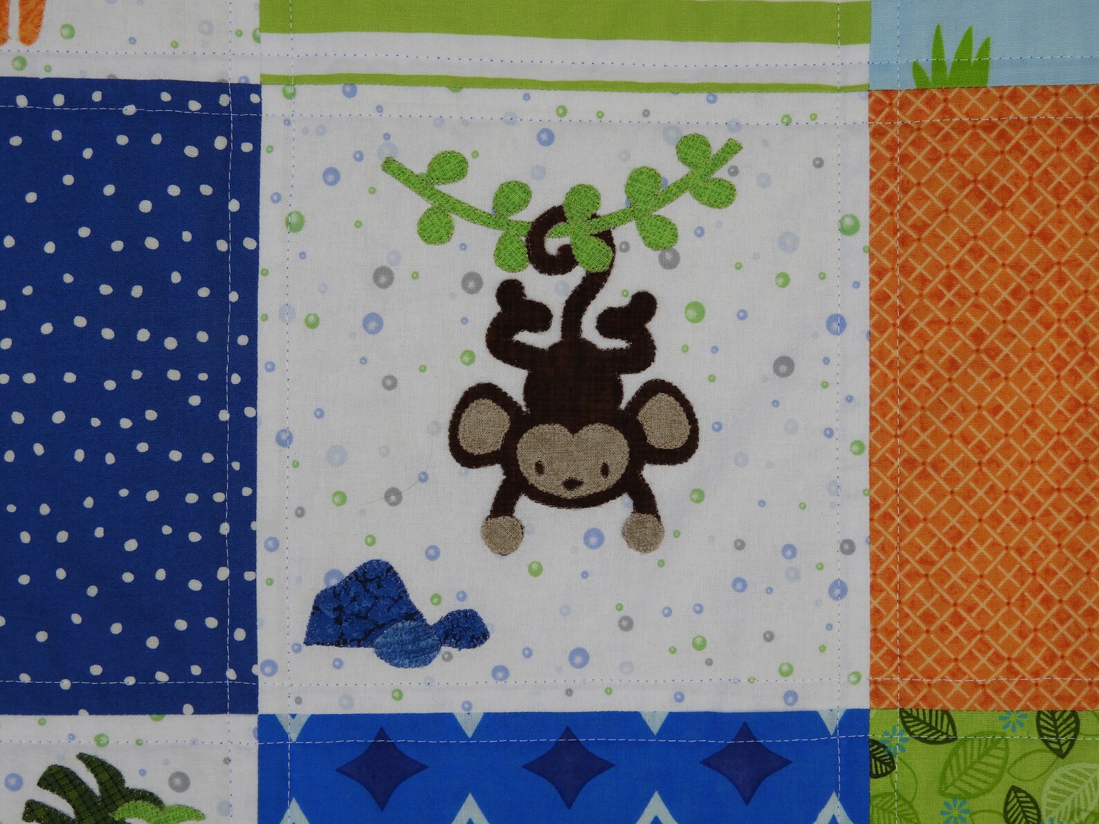 Jungle Baby Quilt/handmade Baby Quilt/jungle Baby Etsy