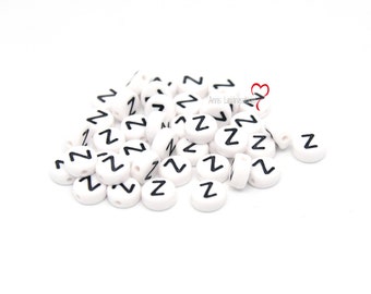 50 letter beads "Z"