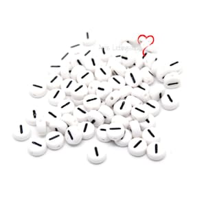 50 letter beads &quot;I&quot;