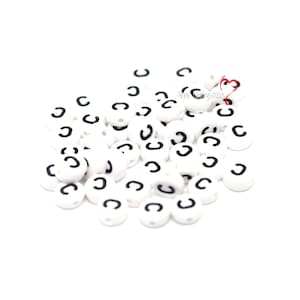 50 letter beads &quot;C&quot;