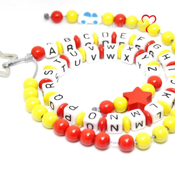 ABC and calculation chain with names yellow/red