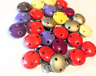 Pacifier chain clips, making pacifier chains