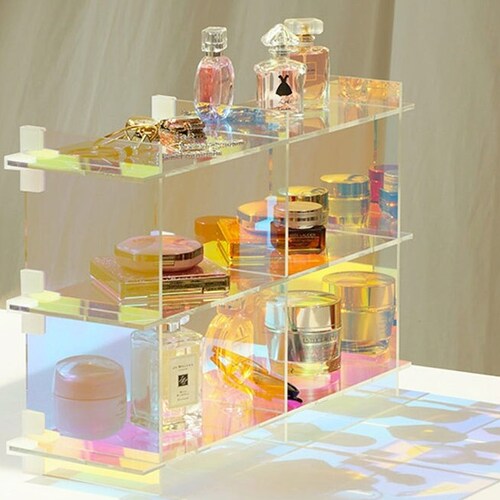 The Wave Retro White Display Stand Shelf Etsy