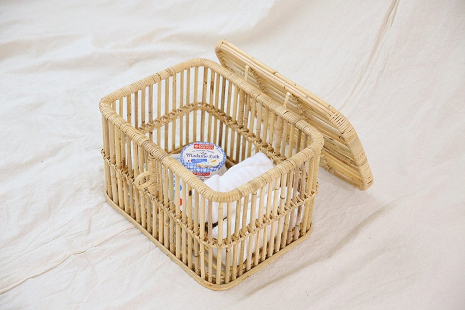 wicker toy storage box