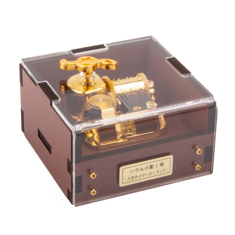 Howl Moving Castle Music Box Merry Go Round Of Life Musical Etsy