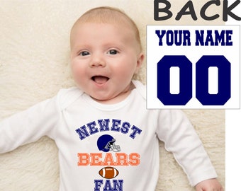 personalized baby chicago bears jersey