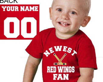 baby red wings jersey
