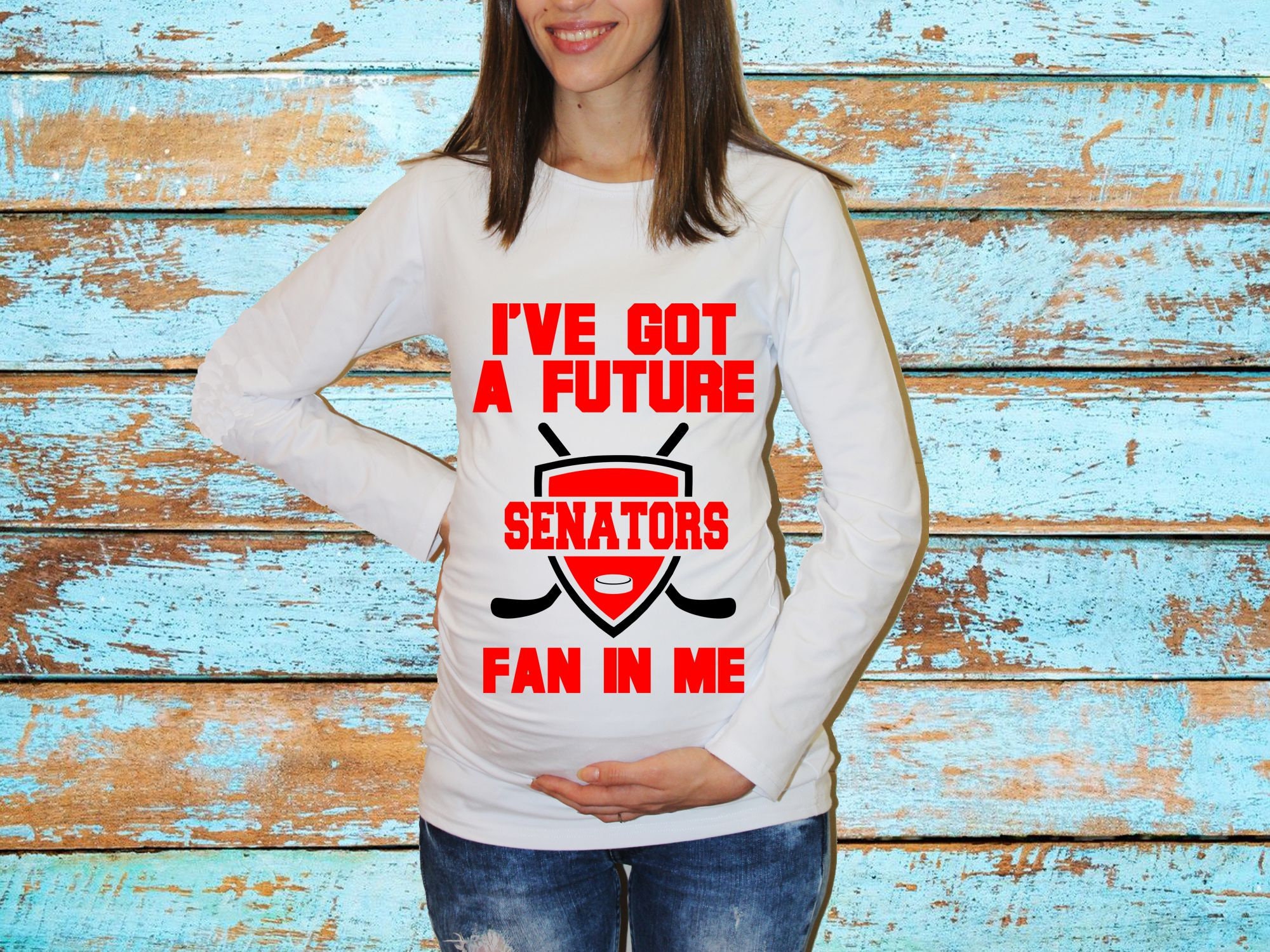 Senators Fan Maternity Shirt Pregnancy Shirt Pregnancy -  Canada