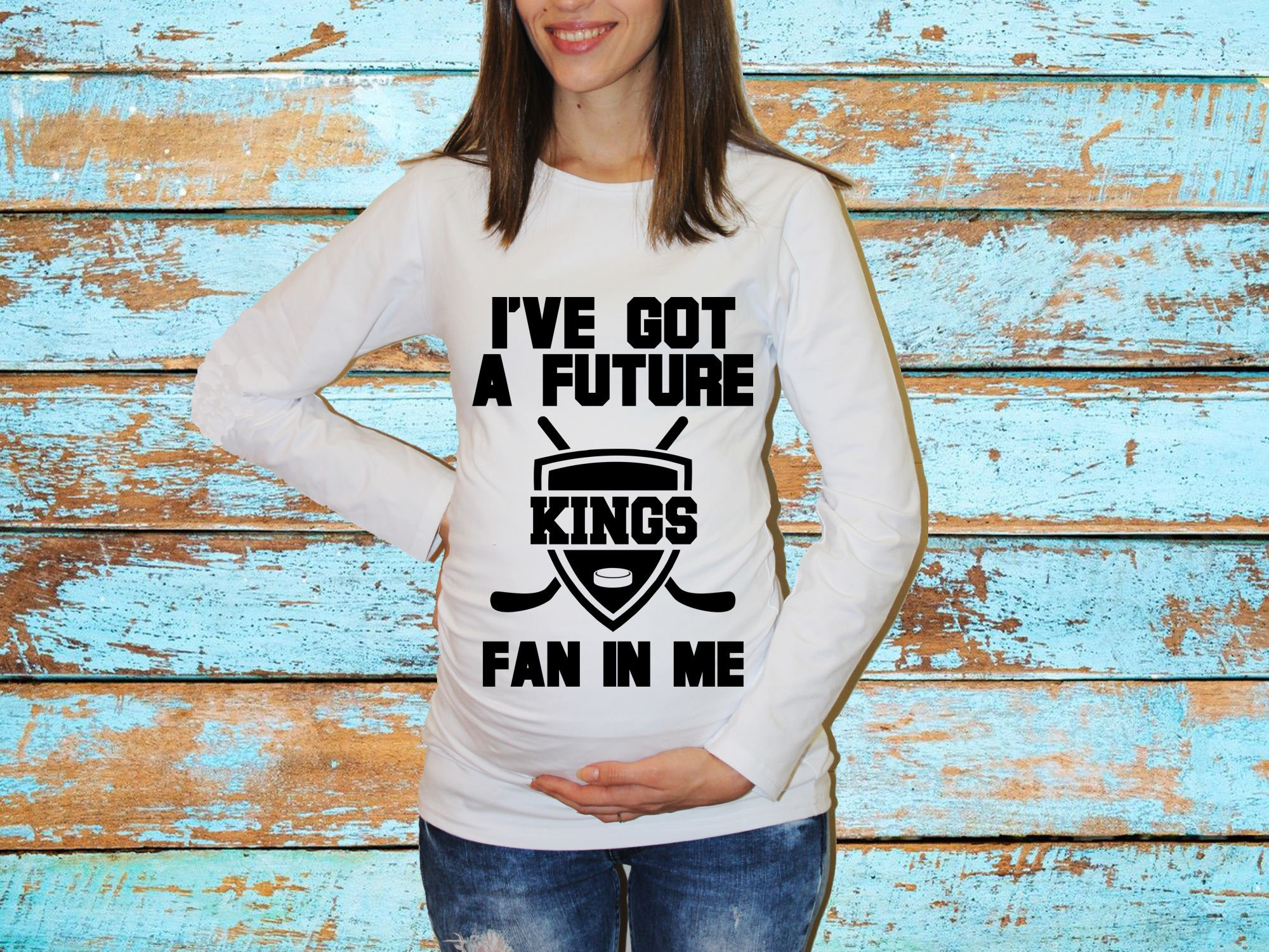 Women's Los Angeles Kings Fanatics Branded Heather Gray Personalized  Playmaker Slim Fit V-Neck T-Shirt