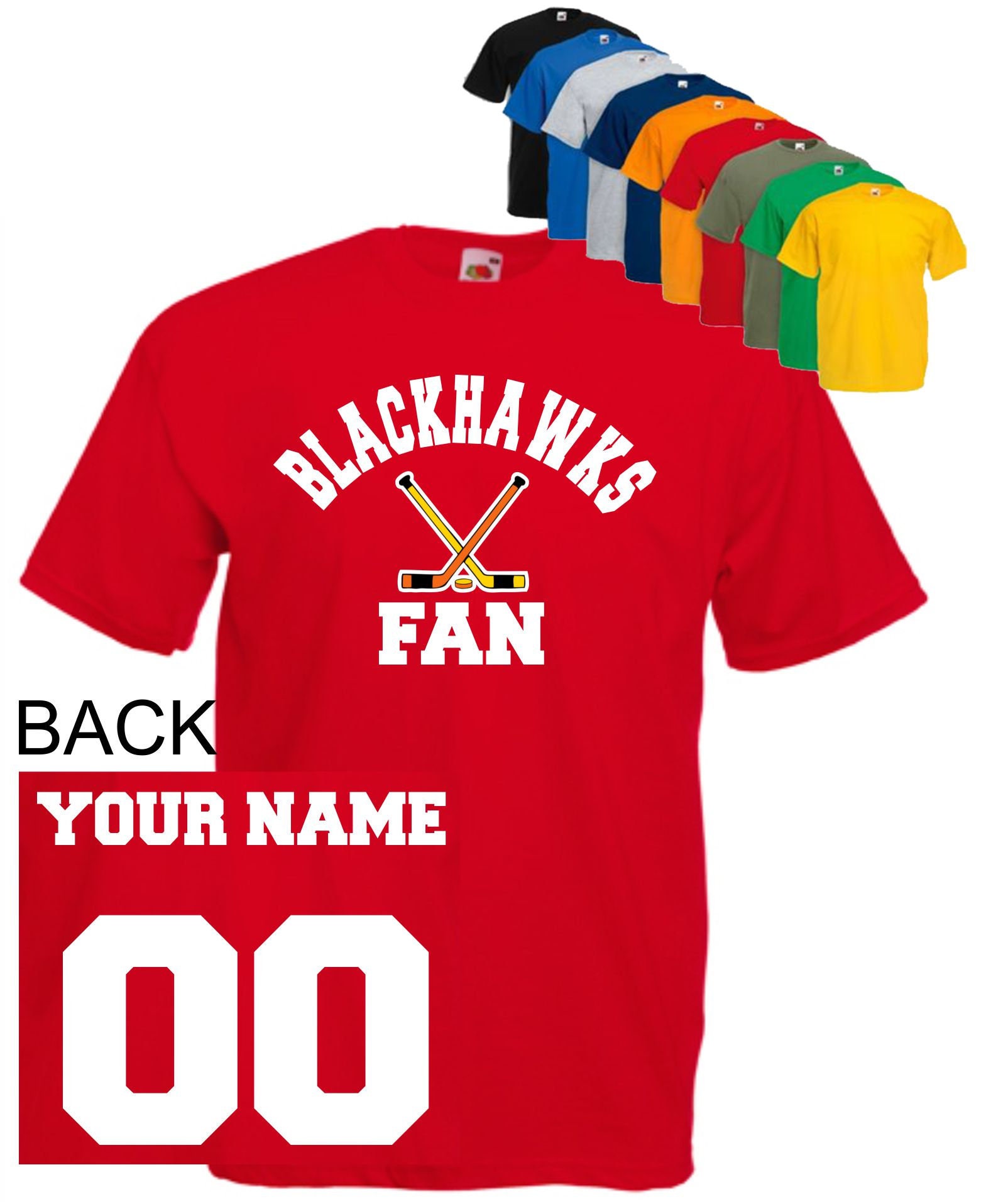 Chicago Blackhawks Personalized Name 3D Tshirt Gift For Real Fans -  Freedomdesign