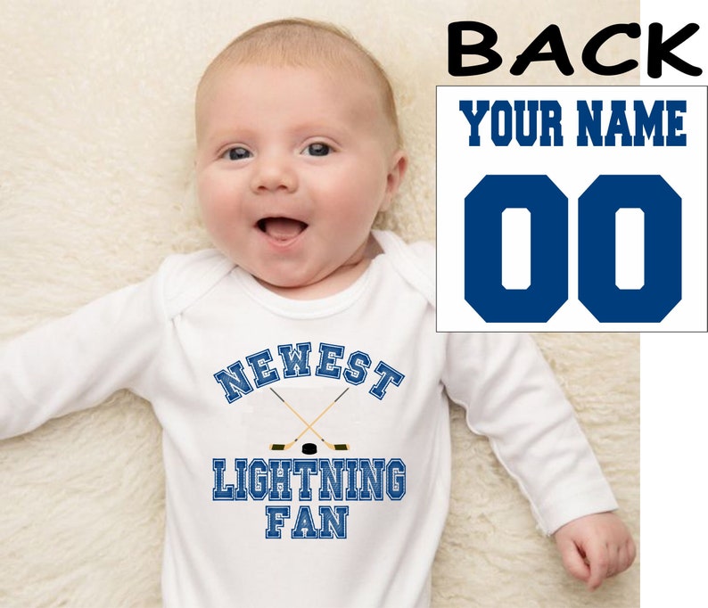 Lightning baby bodysuit shirt infant shower customized personalized name and number 100/% cotton one piece shirt t-shirt tee