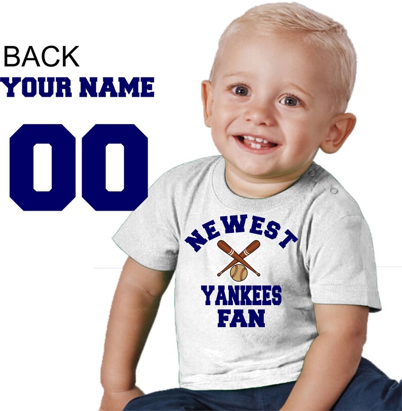 personalized toddler yankee jersey