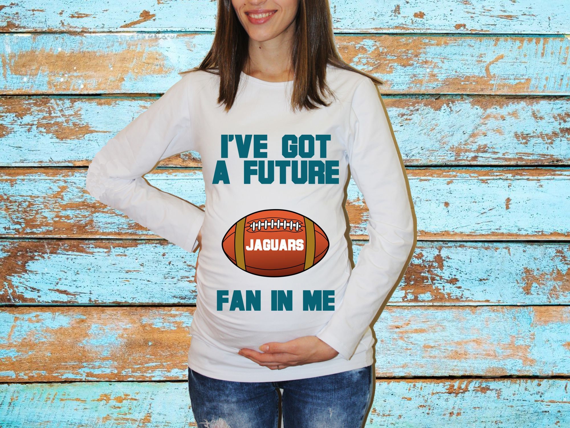 Jaguars Fan Maternity Shirt Pregnancy Shirt Pregnancy 