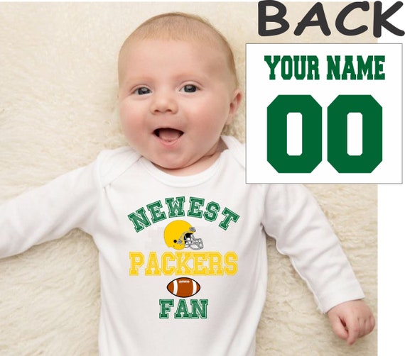Packers Baby Bodysuit Shirt Infant Shower Customized Personalized
