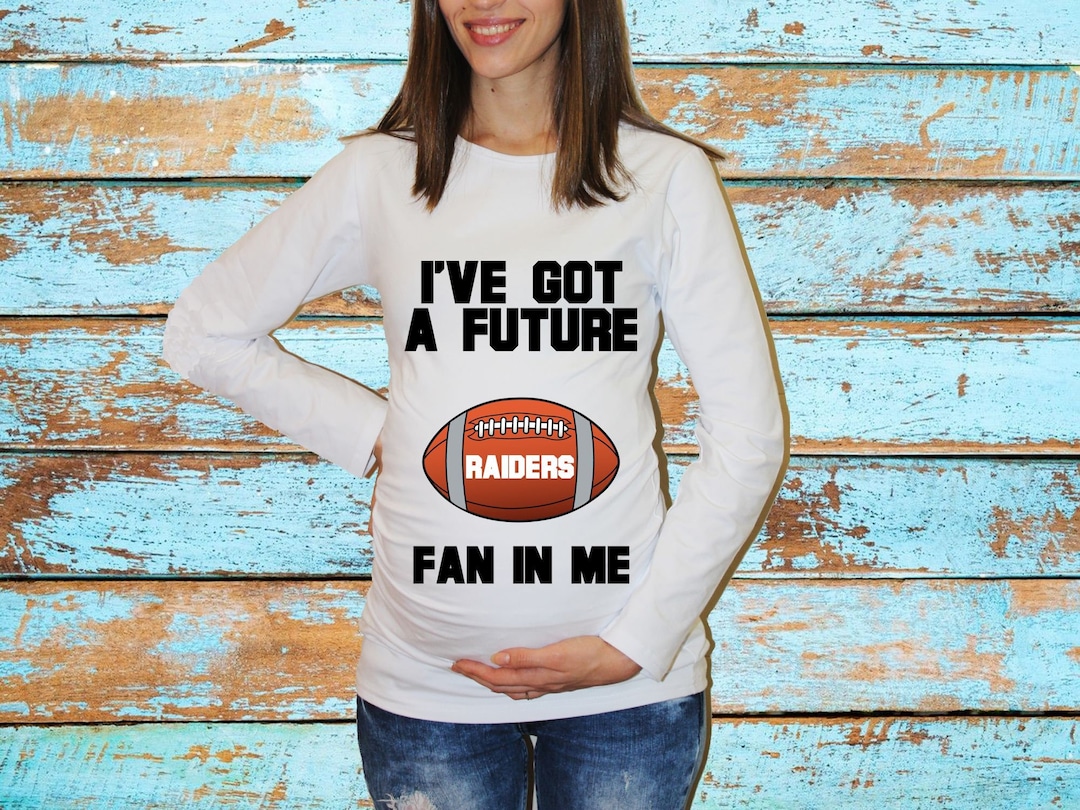 Raiders Fan Maternity Shirt Pregnancy Shirt Pregnancy 