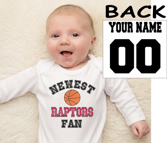 Toronto Raptors Baby Rompers, Raptors Onesies, Bodysuits