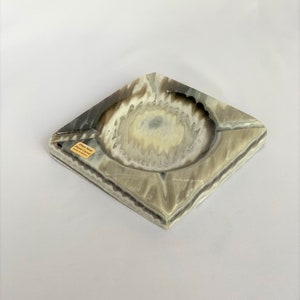 Ashtray made of onyx marble