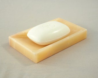 Onyx marble soap dish