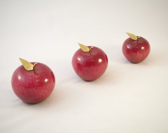 Decoration Apple-Set made of Onyx marble