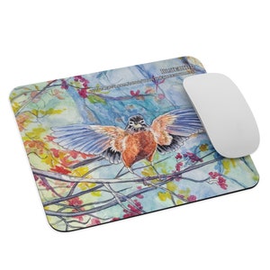 Bluebird Mouse Pad