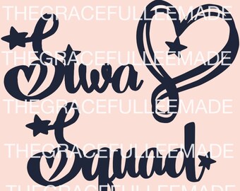 Custom Jojo Siwa Inspired Font Personalized Siwanator Name Etsy