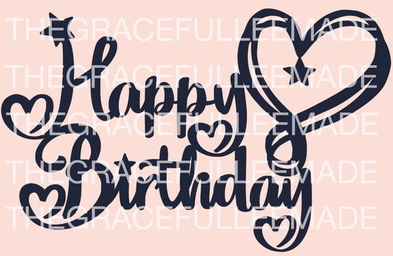 Happy Birthday Jojo Siwa Inspired SVG File for Cricut - Etsy
