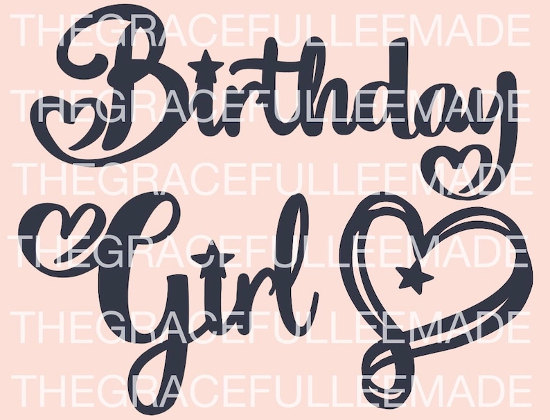 Download Birthday Girl JoJo Siwa Inspired SVG File for Cricut | Etsy