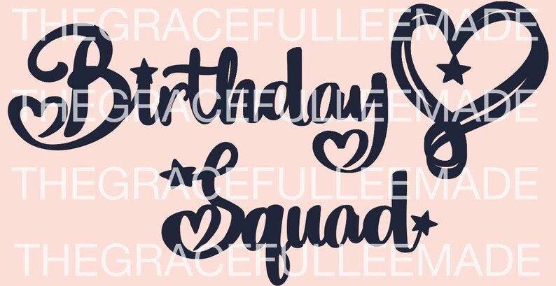 Download Birthday Squad JoJo Siwa Inspired SVG File for Cricut | Etsy