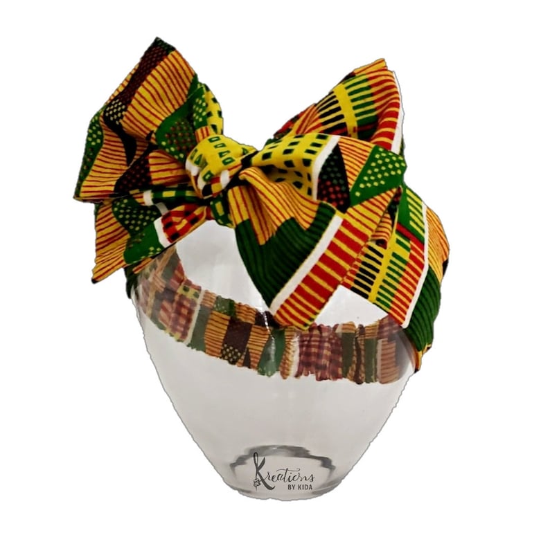 african print gift for her Kente pre tied head wrap black history month dress scarf ankara hair wrap ethnic head wrap for baby and girls