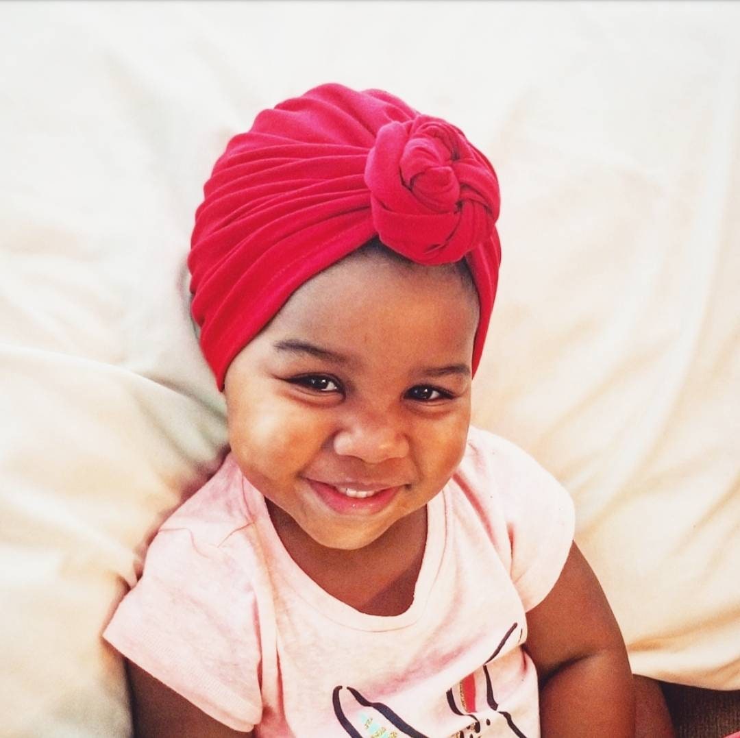 Red Headband Red Baby Turban Pretied Red Baby Turban Hat, Pretied Knot  Headwrap, Baby Girl