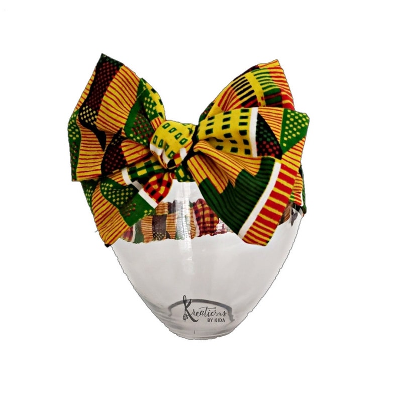 african print gift for her Kente pre tied head wrap black history month dress scarf ankara hair wrap ethnic head wrap for baby and girls